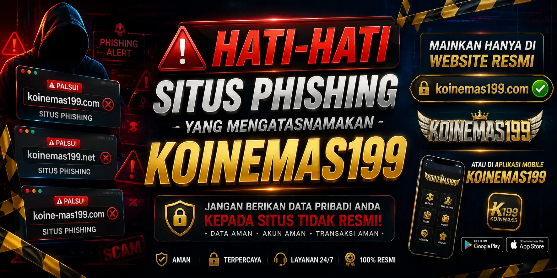 Hati-hati penipuan mengatasnamakan KOINEMAS199